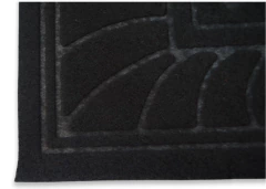 ALFOMBRA "FELPUDO HOJAS" CON POLYESTER Y GOMA