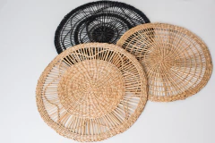 Imagen de INDIVIDUAL / CENTRO DE MESA "YUPI" REDONDO DE FIBRAS NATURALES "XL" 38 CM