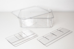 MAXI CAJA "CLEAR" CON TAPA Y DIVISIONES REMOVIBLES