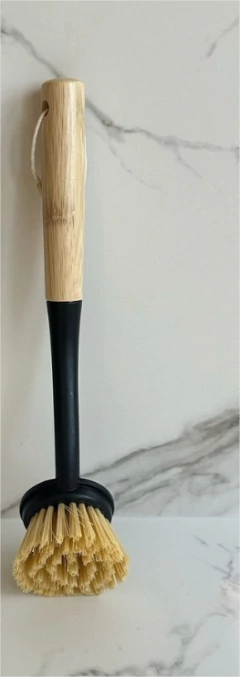 CEPILLO "NORDIC CLEAN" BLACK CON BAMBOO LAVAVAJILLAS - Marian Todo Organizado