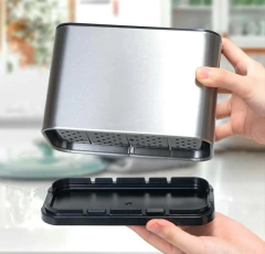 ESCURRIDOR DE CUBIERTOS DE ACERO CON INTERIOR REMOVIBLE PASTICO - Marian Todo Organizado