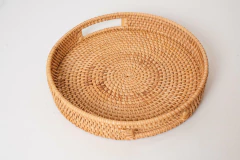 BANDEJA REDONDA "JAKARTA" REDONDA "L" CON ASAS - Marian Todo Organizado