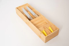 ORGANIZADOR DE CUBIERTOS ANGOSTO "VALSEN" DE BAMBOO 5 DIVISIONES - comprar online