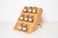 ORGANIZADOR ESCALERITA “VALSEN” 3 ESTANTES BAMBOO CON PARANTE - comprar online