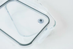 CONTENEDOR "CUCINA" DE VIDRIO "S" CON BORDE AZUL #2 en internet
