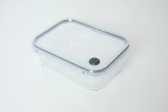 CONTENEDOR "CUCINA" DE VIDRIO "S" CON BORDE AZUL #2