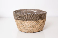 Imagen de SET X 3 CANASTOS "RAFI" DE FIBRAS NATURALES Y TEJIDO