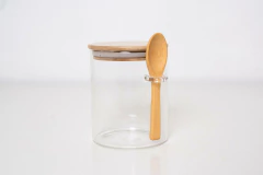 SET X 3 FRASCOS "CAPRI" CON CUCHARITA CUADRADOS - tienda online