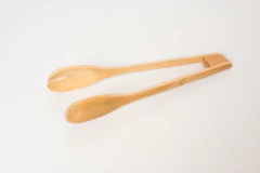 PINZA DE MADERA "VALSEN" DE BAMBOO DOBLE CON PUNTA REDONDEADA 30cm - comprar online
