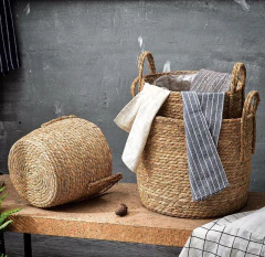 CANASTO "RUMAH" DE FIBRAS NATURALES "L" - comprar online