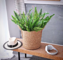 CANASTO "RUMAH" DE FIBRAS NATURALES "S" - tienda online