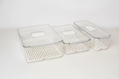 ORGANIZADOR "AYMARA" ACRILICO "S" CON REJILLA Y TAPA