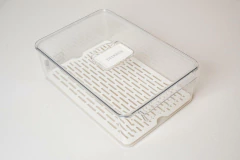 ORGANIZADOR "AYMARA" ACRILICO "L" CON REJILLA Y TAPA - comprar online