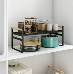 ESTANTE "ZIKKE" DE METAL CON MANIJAS DE MADERA "XL" en internet