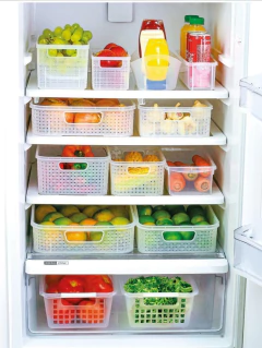 ORGANIZADOR / BANDEJA RATAN PLASTICA CON ASAS TRANSPARENTE MULTIUSO "S" en internet