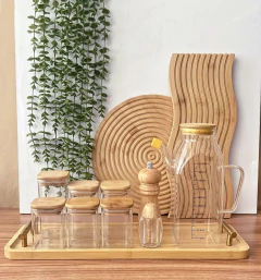 TABLA DE MADERA DECO "VALSEN" REDONDA CON DISEÑO - Marian Todo Organizado