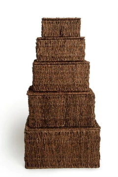 CAJA SEAGRASS "GLAM" CON TAPA "XS" #1 - comprar online