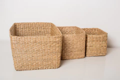CESTAS /CANASTOS RECTANGULARES "LEAH" DE YUTE GRANDE - comprar online
