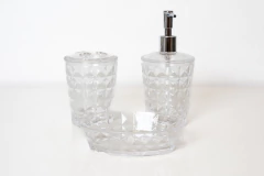 DISPENSER DE ACRILICO "ROMBOS" PARA BAÑO - comprar online