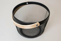 CANASTO "ZABELLE" REDONDO CON MANIJA DE BAMBOO - Marian Todo Organizado