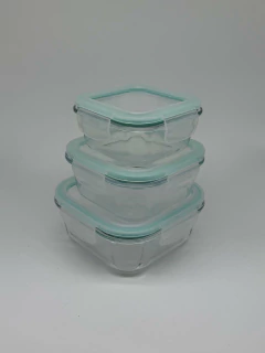 COMBO x3 CONTENEDORES "CUCINA" CUADRADOS - comprar online