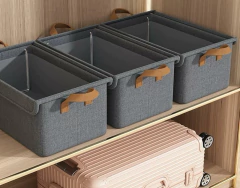 Imagen de CAJA PLEGABLE TELA "MALKA" CON MANIJA "XL"