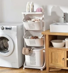 CARRITO ORGANIZADOR "LAUNDRY" 3 CANASTOS - comprar online