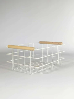 CANASTA "SARAI" APILABLE CON MANIJAS DE MADERA "L" - comprar online