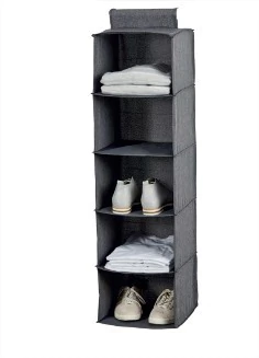 ORGANIZADOR COLGANTE "AMI" DE TELA 6 ESTANTES "L" en internet