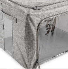 BOX DE ALMACENAMIENTO #5 "REMI" CAJA PLEGABLE DE TELA 66 LTS "S" - Marian Todo Organizado