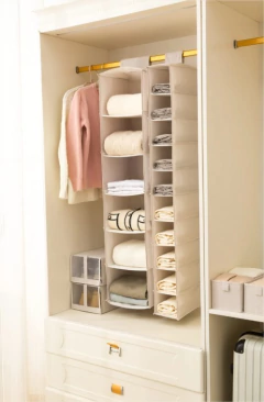 ORGANIZADOR COLGANTE "AMI" DE TELA 6 ESTANTES "L" - comprar online