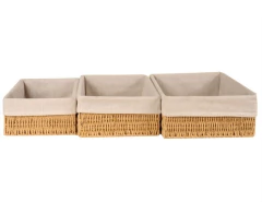 CANASTO "GIRONA"CON LIENZO RECTANGULARES BAJAS "S"