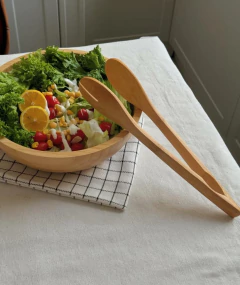 PINZA DE MADERA "VALSEN" DE BAMBOO DOBLE CON PUNTA REDONDEADA 30cm en internet