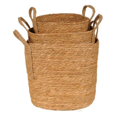 CANASTO "RUMAH" DE FIBRAS NATURALES "M"