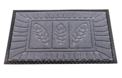 ALFOMBRA "FELPUDO HOJAS" CON POLYESTER Y GOMA - Marian Todo Organizado