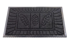 Imagen de ALFOMBRA "FELPUDO HOJAS" CON POLYESTER Y GOMA