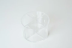 ORGANIZADOR "CLEAR" GIRATORIO REDONDO CON 4 COMPARTIMIENTOS - tienda online