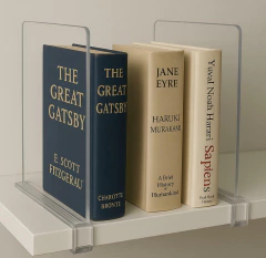 SEPARADOR DE ESTANTES “SUSAN” ACRÍLICO CON SOPORTE MULTIUSO / PLACARD - Marian Todo Organizado