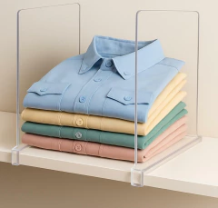 SEPARADOR DE ESTANTES “SUSAN” ACRÍLICO CON SOPORTE MULTIUSO / PLACARD - tienda online