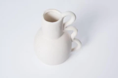 FLORERO "RUBY" DE CERAMICA BLANCO en internet