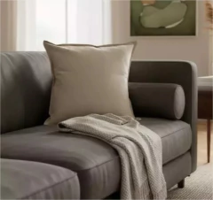 ALMOHADON CON FUNDA TUSOR Y RELLENO 40x40 cm