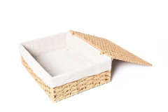 CAJA CON TAPA "GIRONA" Y LIENZO "M" BEIGE #2 en internet