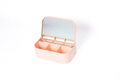 ALHAJERO/JOYERO "JOY" MINI CON ESPEJO Y DIVISIONES #2 en internet