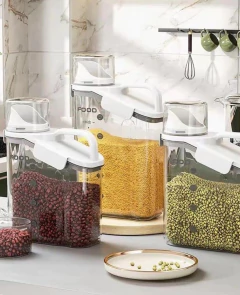 BOTELLA FRASCO CONTENEDOR "DROP" CON PICO VERTEDOR Y MEDIDOR "S" DE ACRÍLICO - comprar online