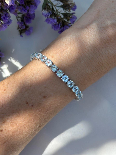Pulseira Topázio Azul - comprar online