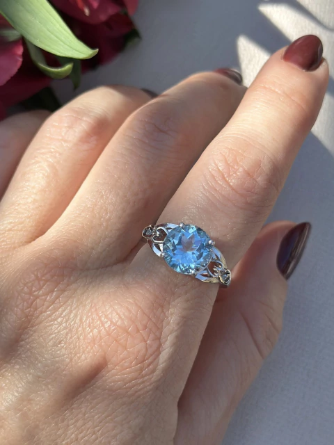 Anel Topázio Azul - comprar online