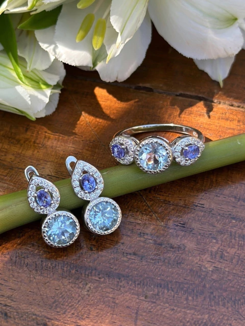 Conjunto Tanzanita & Topázio - comprar online