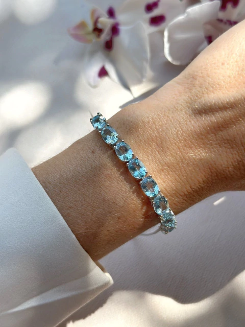 Pulseira Topázio Azul - comprar online