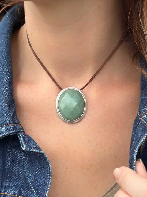 Pingente Quartzo Verde - comprar online