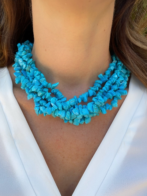 Colar Howlita Azul - comprar online